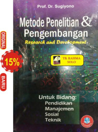 Image of Metodologi Penelitian Dan Pengembangan Research and Development