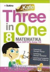 Image of Three In One 8 Matematika Untuk SMP/MTs Kelas VIII